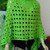 Sommer Poncho " Green Eye " Einheitsgröße