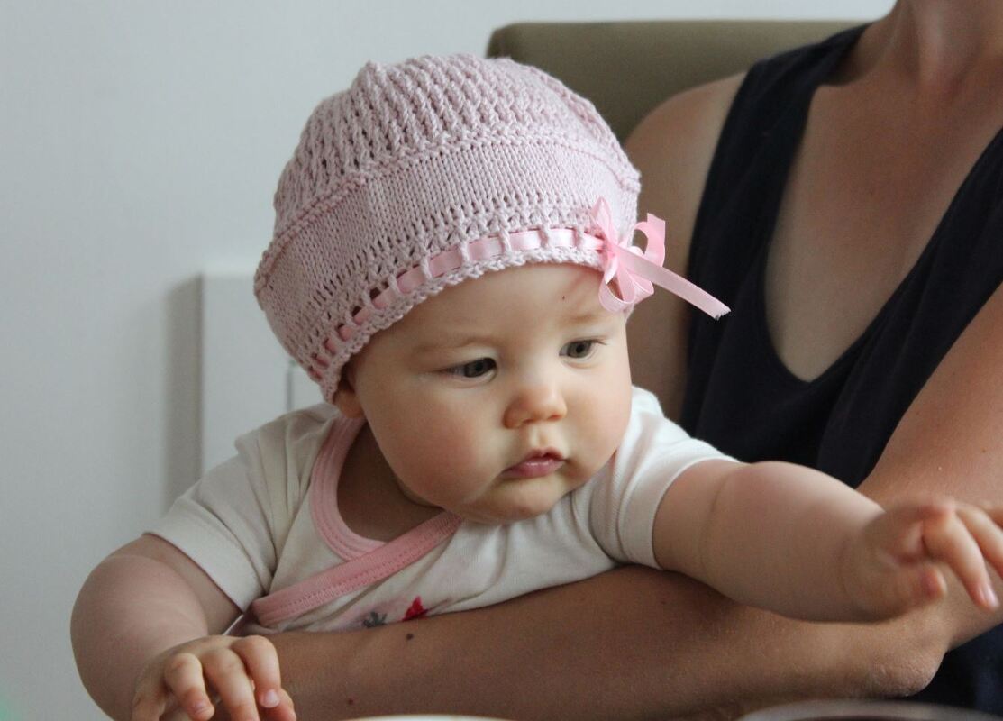 Hydrangea Baby Hat Knitting Pattern