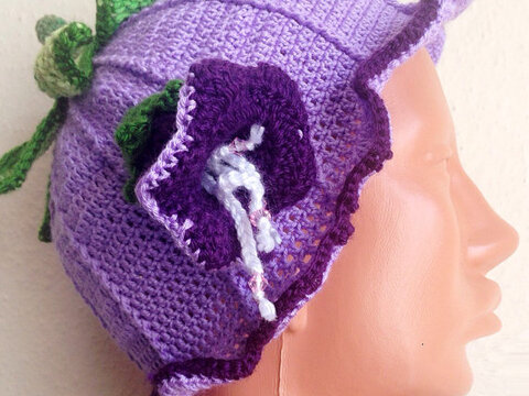 English Pattern Girl's Hat, Flower hat for Girls, baby to kids size available 