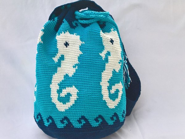 Crachet Pattern Bag "Sea Horse"