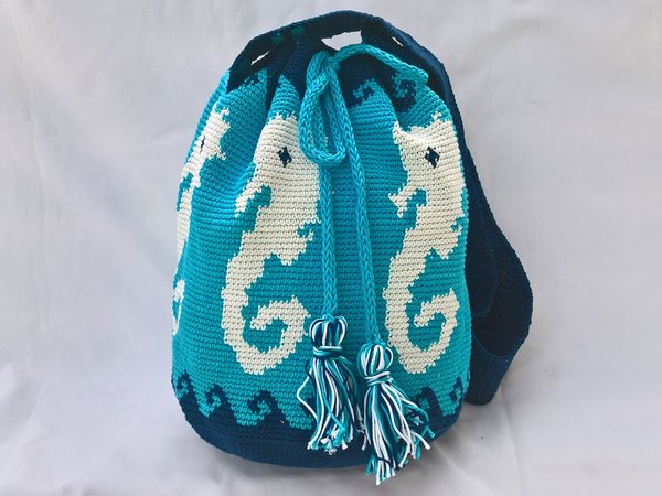 Crachet Pattern Bag "Sea Horse"