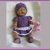 Häkelkleid für Baby Puppe, Größe 40 – 45 cm,