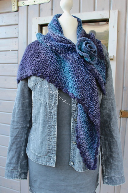 Tuch "Aenny", Strickanleitung, für Anfänger geeignet - Bild 8
