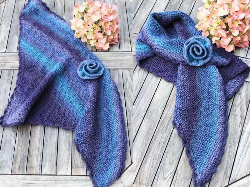 Tuch "Aenny", Strickanleitung, für Anfänger geeignet