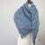 Knitting Pattern Asymmetrical Shawl with Lace and Cabels PDF Download