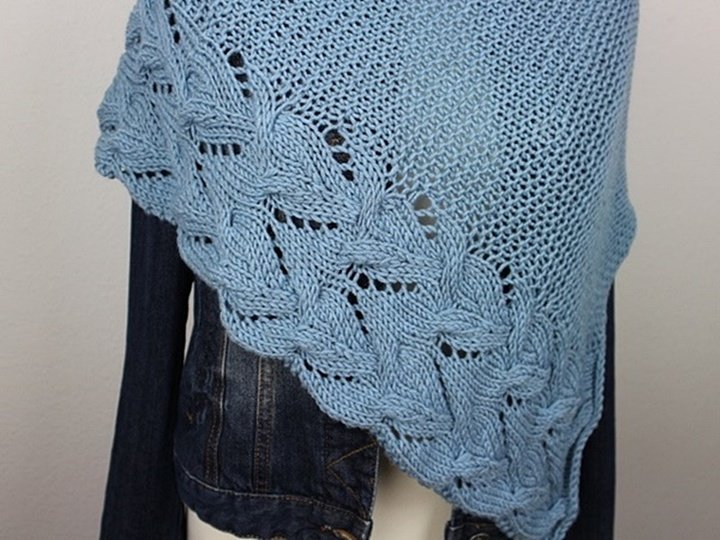 Strickanleitung Tuch "Jeans"