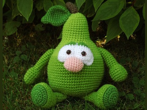 Häkelanleitung Früchte/Obst, Berti Birne