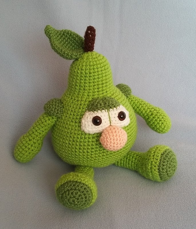 Häkelanleitung Früchte/Obst, Berti Birne