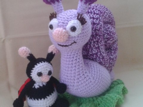 Häkelanleitung, Schnecki Schneck & Marieni