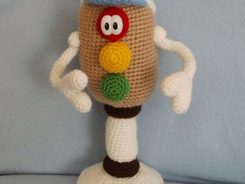 Alfred das Ampelmännchen - Häkelanleitung