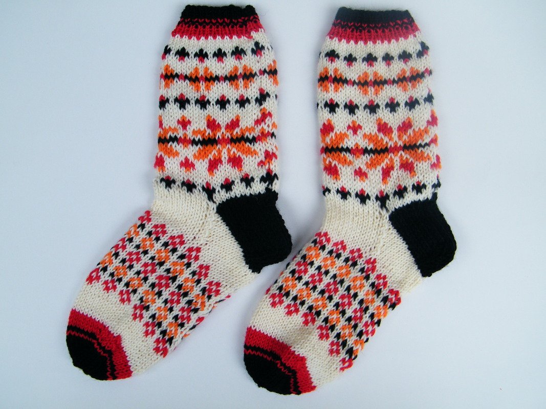 Anleitung für Socken mit Norwegermuster für Gr. 39 - Bild 4
