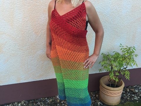 Häkelanleitung Strandkleid/Wickeltuch - Alle Größen