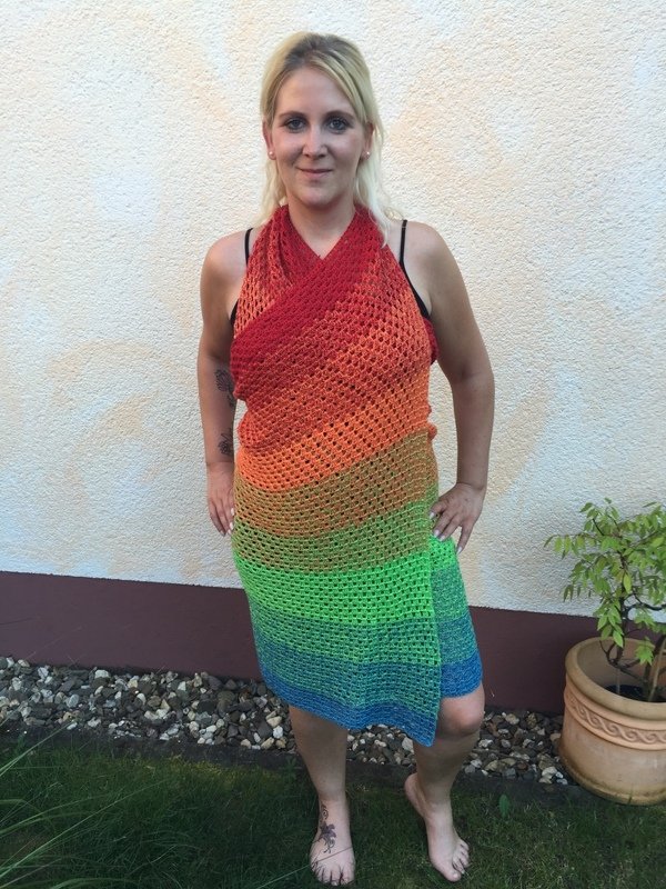 Häkelanleitung Strandkleid/Wickeltuch - Alle Größen - Bild 2