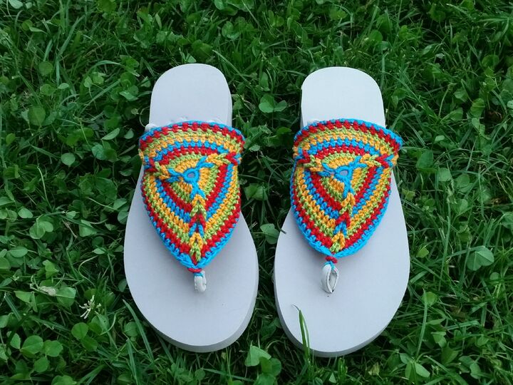 Crochet Pattern Flip Flops "Tornado" - all sizes