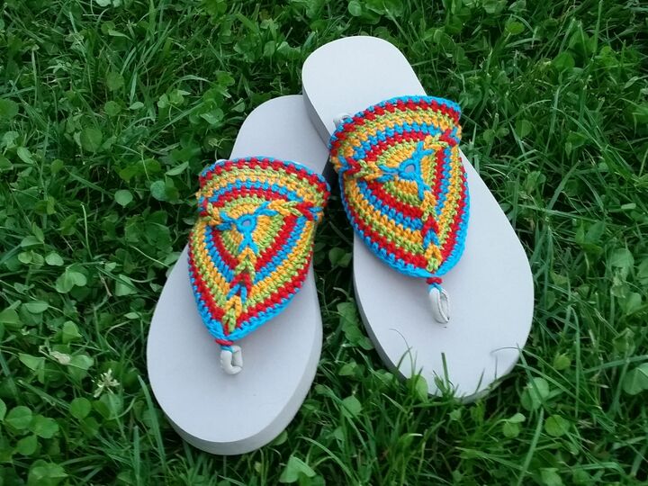 Crochet Pattern Flip Flops "Tornado" - all sizes