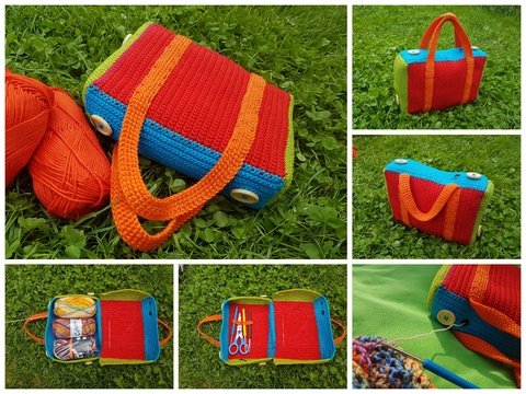 CrazyPatterns Häkel-Koffer -  DieTasche für dein Häkelprojekt