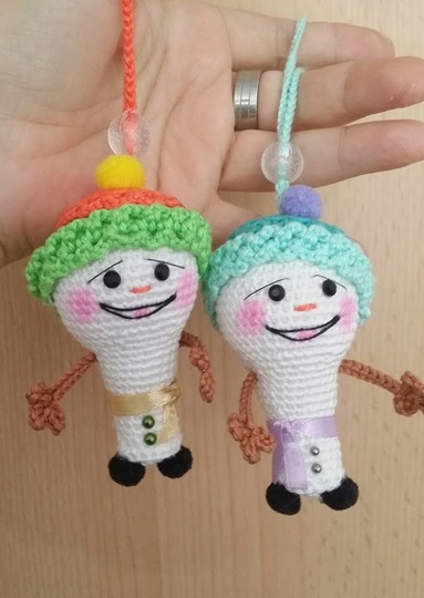 Anleitung Amigurumi " Mini Schneemann " 8 cm Groß