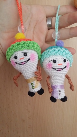 Anleitung Amigurumi " Mini Schneemann " 8 cm Groß