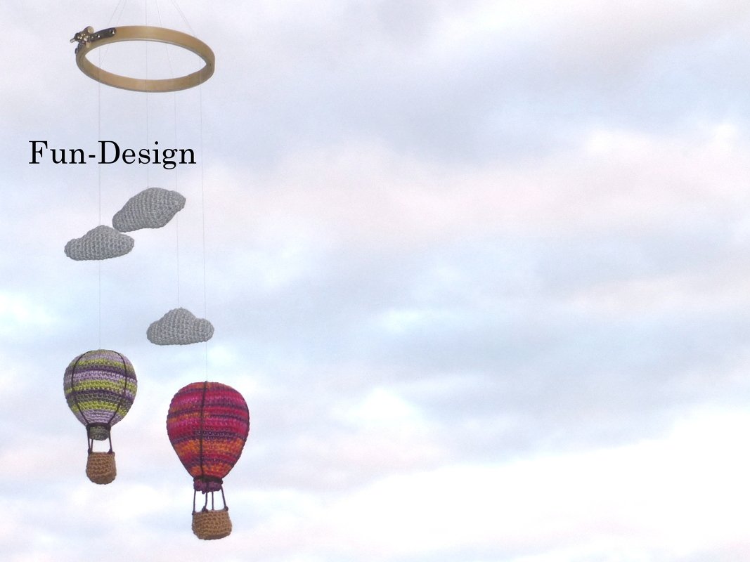 Mobile Heissluftballons, Häkelanleitung