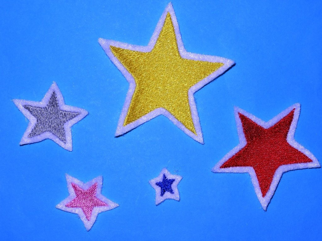 Stickdatei Sternchen in 5 Größen Stern