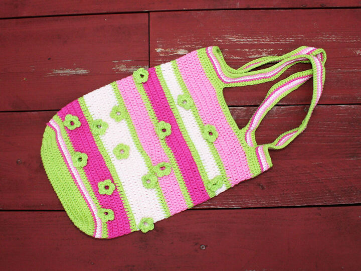 Häkel-Tasche - Blümchen mit Durchblick - Häkelanleitung