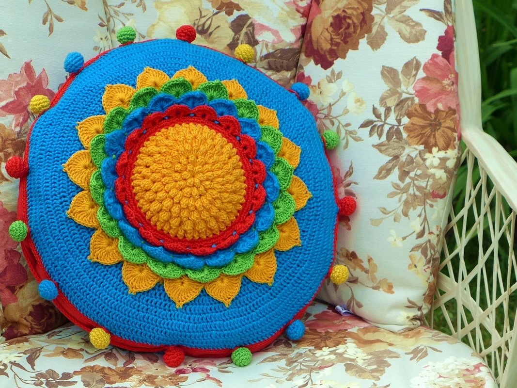 Seerosen-Kissen - Häkelanleitung - Bild 6