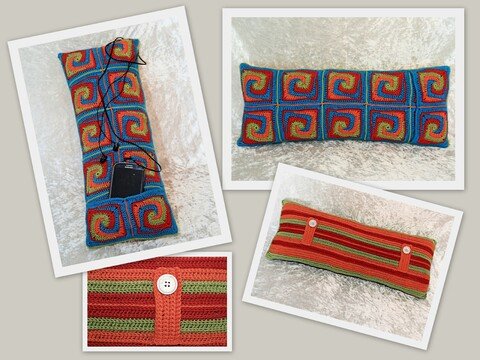 Häkelanleitung Kissen für den Sicherheitsgurt, Gurtschoner, Gurtkissen, Nackenstütze "Poduszka"