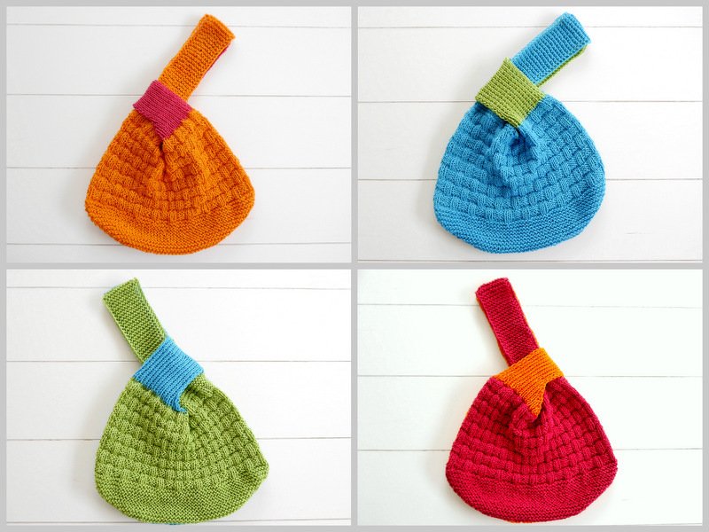 Knitting Pattern - Japanese Knot Purse - No.147E