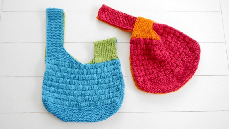 Knitting Pattern - Japanese Knot Purse - No.147E