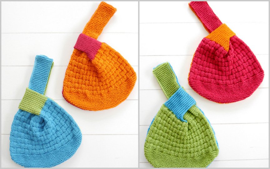 Strickanleitung - japanische Knotentasche - No.147