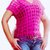 Pattern Crochet Tee Top, Adult Vest for Beginners size small to Large