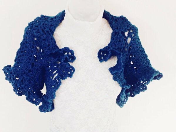 Super easy woman shrugs, woman bolero crochet pattern İnstant download, PDF