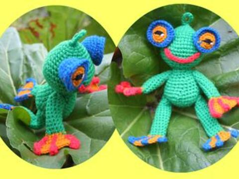 Häkelanleitung Frosch, Amigurumi, Amigurumi Frosch