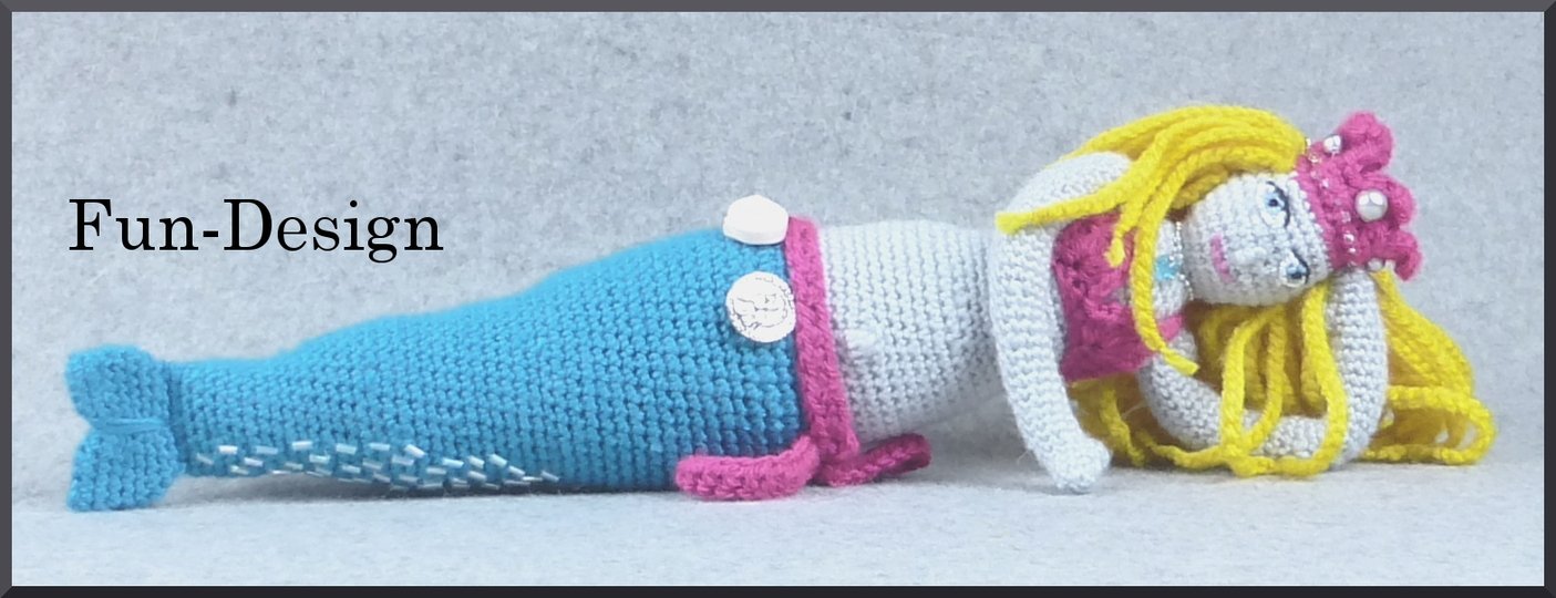 Meerjungfrau Tine, Häkelanleitung