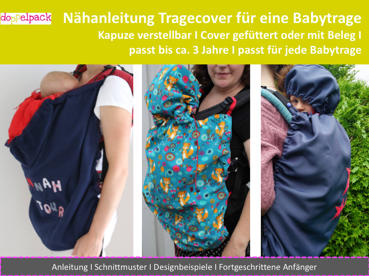 Tragecover, Regenschutz für Babytrage mit verstellbarer Kapuze - Bild 3
