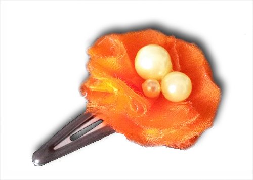 Bastelanleitung - Hairclip Tüllflower