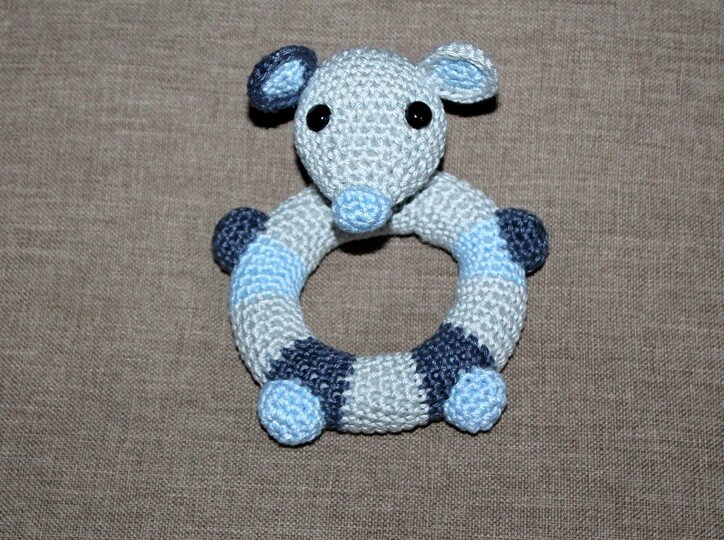 Mäuschenrassel Häkelanleitung