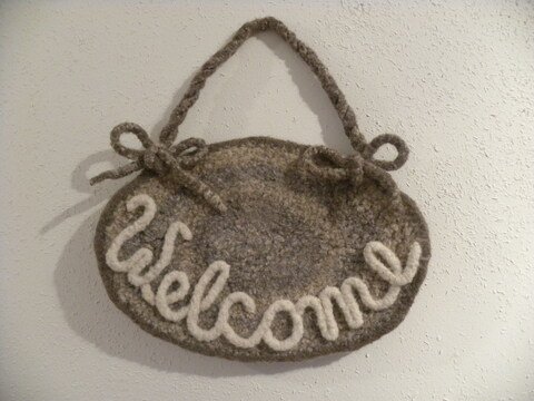 Türschild - Welcome