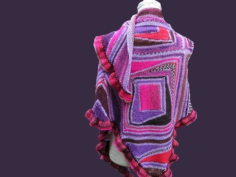 Strickanleitung Dreieckstuch "Psychedelisch"