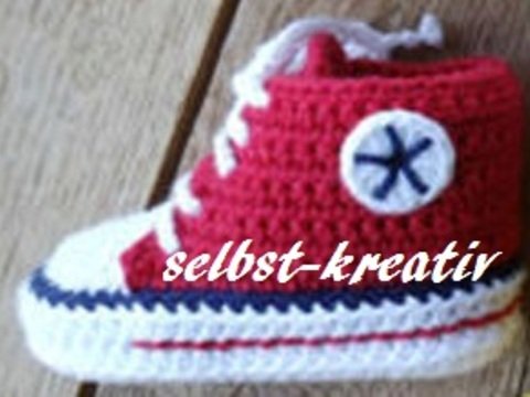 E-Book - PDF-Datei -Häkelanleitung Babschuhe 8,5cm