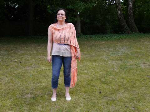 Häkelanleitung Westenschal S-XXXL Luxury Design No. 75