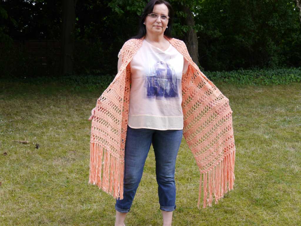 Häkelanleitung Westenschal S-XXXL Luxury Design No. 75 - Bild 4