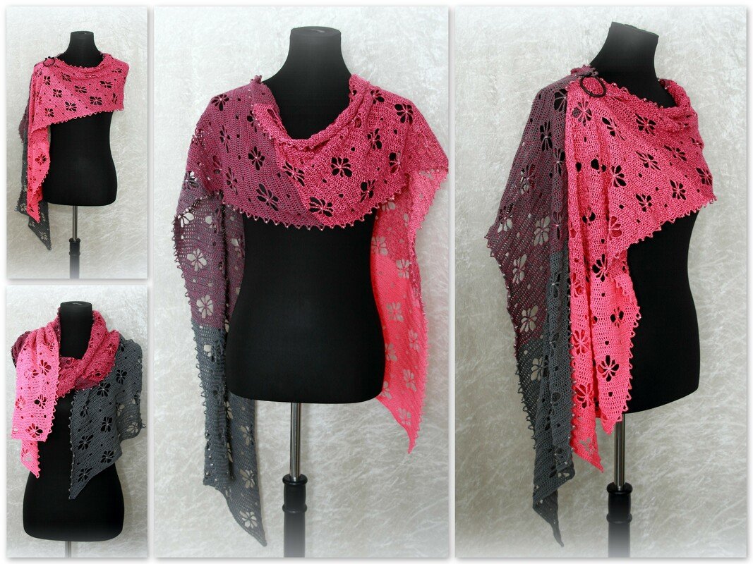 Häkelanleitung Schal Stola Peara