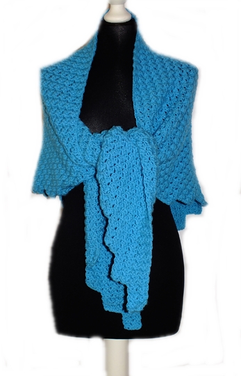 Häkelanleitung Dreieckstuch Oktobasi Reliefmuster