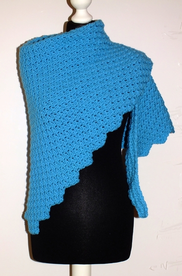 Häkelanleitung Dreieckstuch Oktobasi Reliefmuster