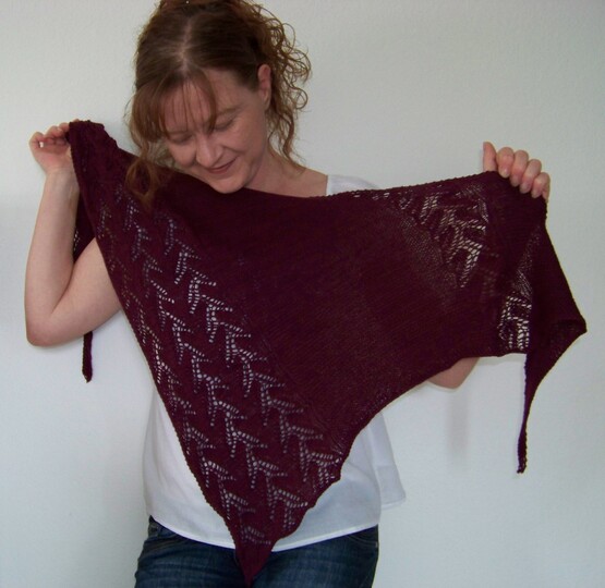 Strickanleitung Tuch "Climbing Flower"