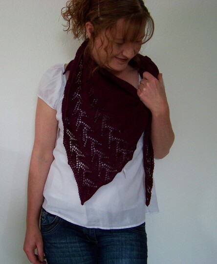 Strickanleitung Tuch "Climbing Flower"