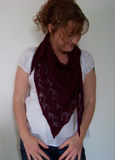 Strickanleitung Tuch "Climbing Flower"