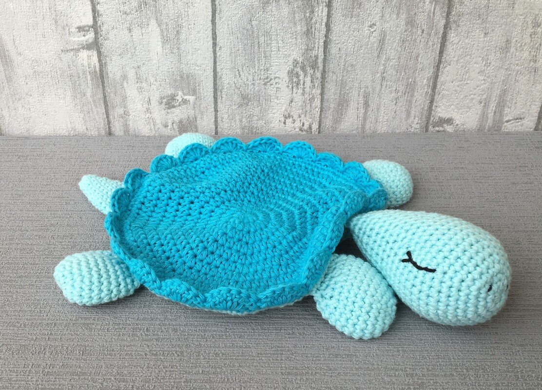 Häkelanleitung Schnuffeltuch Schildkröte - Bild 2