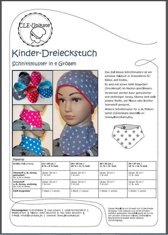 Kinder-Dreieckstuch, 4 Größen - Bild 3